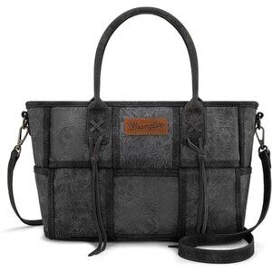 Woven Tote Bag for Women Western Floral Tooled Purses and